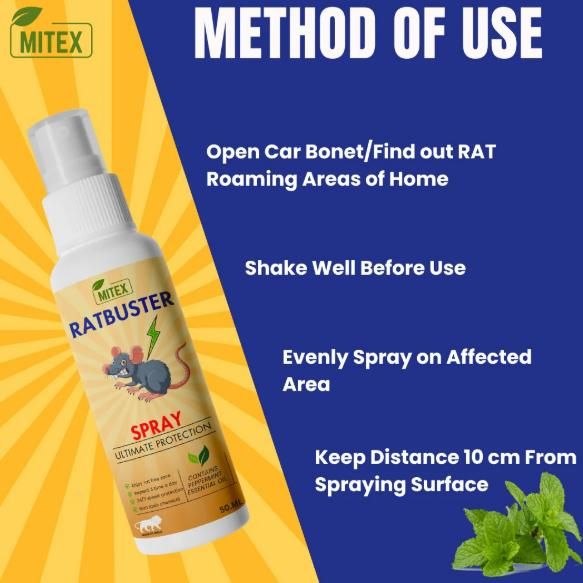 Rat Repellent Spray | 🔥BUY 1 GET 2 FREE🔥[⭐️⭐️⭐️⭐️⭐️ 9985 Reviews]