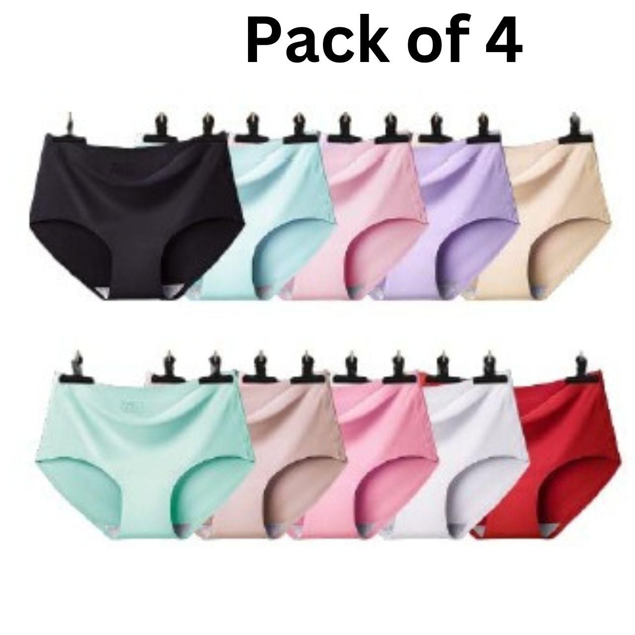 Tummy Control & Hip Lifting Seamless Panties - Multicolor [ Pack Of 4 ]