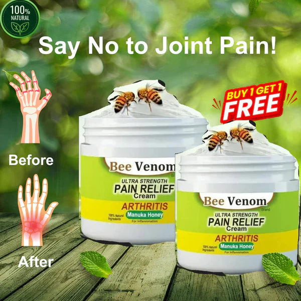 Bee Venom Joint and Bone Therapy Cream (Buy 1 Get 1 Free) -[⭐️⭐️⭐️⭐️⭐️ 1158 Reviews]